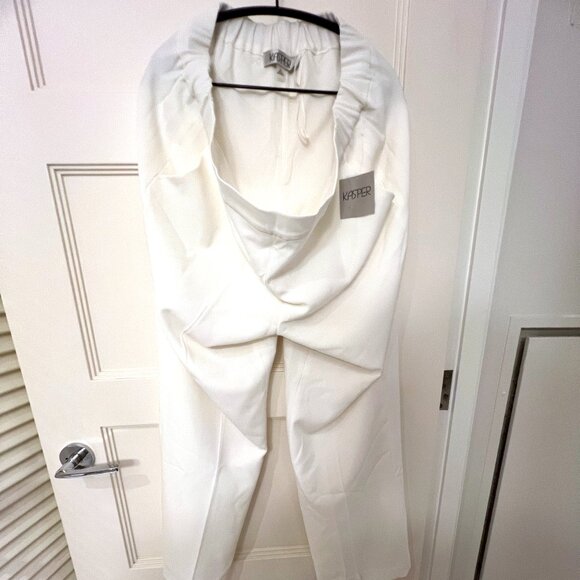 NWT - Size XL - Kasper Ivory Suit Pants - Pull-On Style - Picture 3 of 6